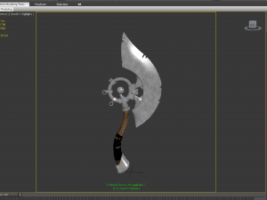 Batlte axe game ready 3D-Modell