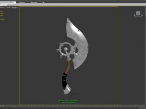 Batlte axe game ready 3D Model