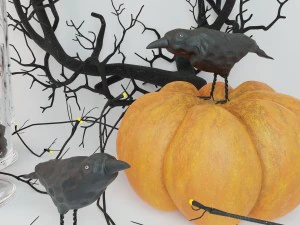 halloween decor set 3D Model
