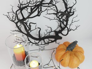 halloween decor set Modelo 3D