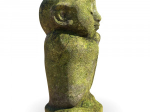 Decorative monk sculpture 3D Model