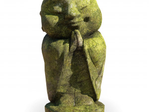 Decorative monk sculpture 3D Model