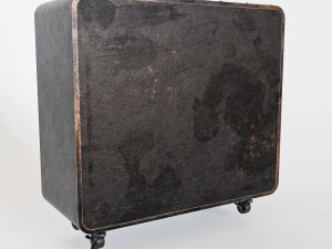 Industrial iron cabinet 3D Model