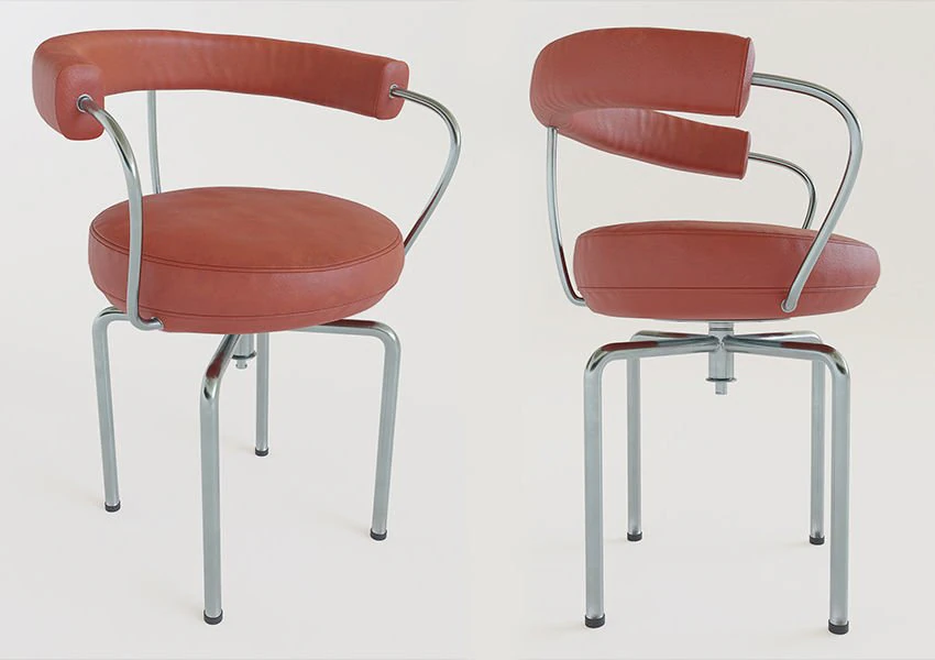 Red stools 3D Model .c4d .max .obj .3ds .fbx .stl .blend 