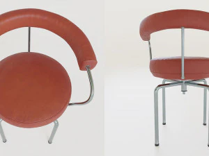 Red stools 3D Model