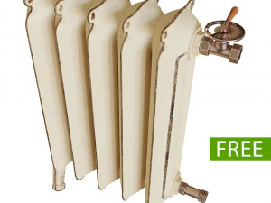 老式散热器 3D 模型