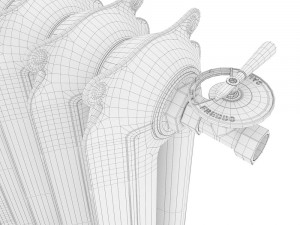Vintage radiator 3Dモデル