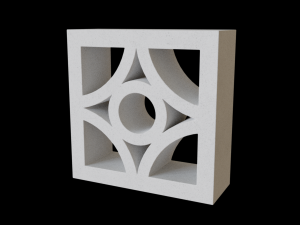 Breeze blocks wall Modelo 3D