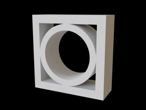 Breeze blocks wall Modelo 3D