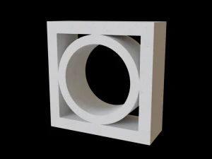 A brisa bloqueia a parede Modelo 3D