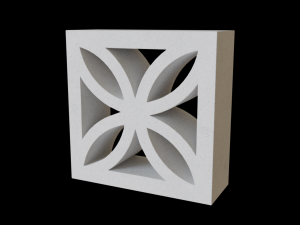 Breeze blocks wall Modelo 3D