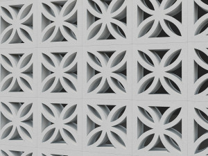 Breeze blocks wall Modelo 3D