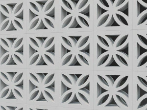 A brisa bloqueia a parede Modelo 3D