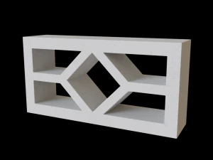 A brisa bloqueia a parede Modelo 3D