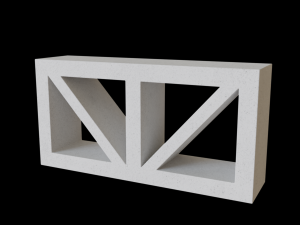 Breeze blocks wall Modelo 3D
