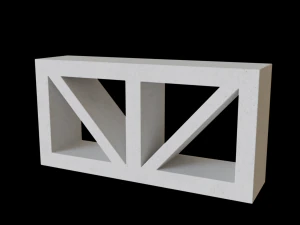 A brisa bloqueia a parede Modelo 3D