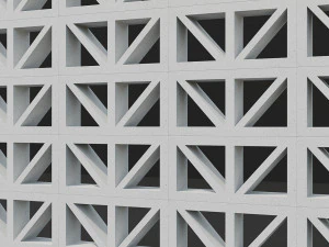 A brisa bloqueia a parede Modelo 3D