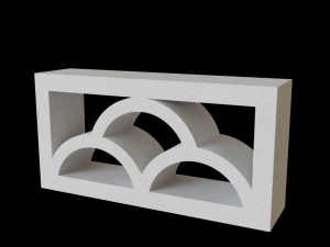 Breeze blocks wall Modelo 3D
