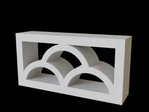 A brisa bloqueia a parede Modelo 3D