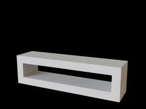 A brisa bloqueia a parede Modelo 3D