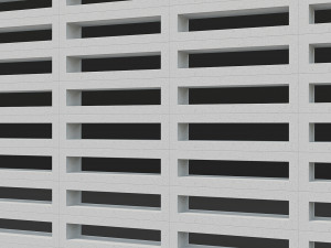 Breeze blocks wall Modelo 3D