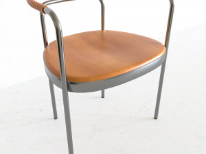 Chair made of metal and wood Model 3D