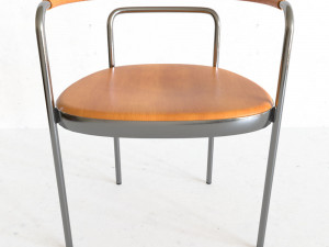 Chair made of metal and wood Model 3D