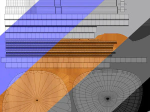 Chair made of metal and wood 3D Model