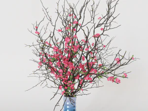 Branches cherry flowers 3D Model