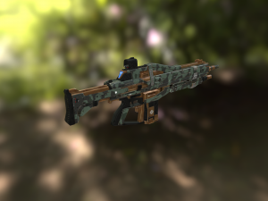 assault rifle Modello 3D