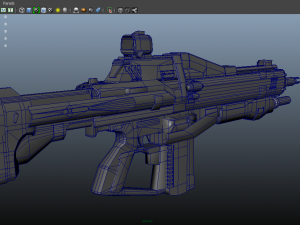assault rifle Modello 3D