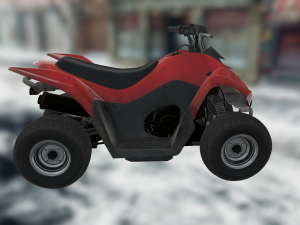 motorcycle 4 wheels 3D Model