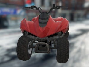 motorcycle 4 wheels Model 3D