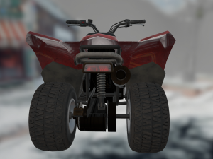 motorcycle 4 wheels Model 3D