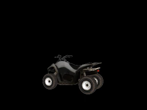motorcycle 4 wheels 3D Model