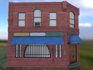 corner building Modelo 3D