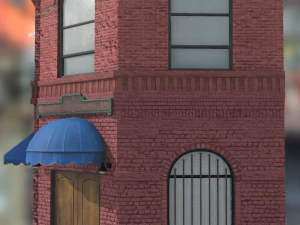 corner building 3D Model