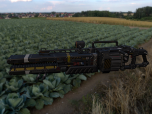 scifi plasma rail Model 3D