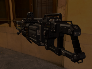scifi plasma rail Model 3D