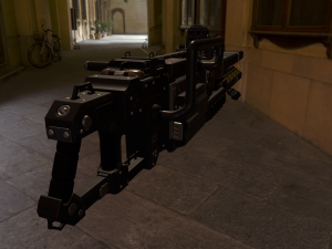 scifi plasma rail Model 3D