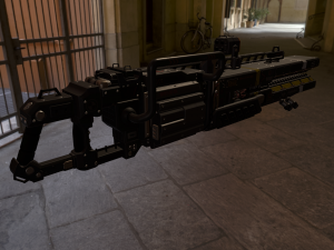scifi plasma rail Model 3D