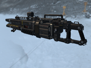 scifi plasma rail Model 3D
