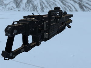 scifi plasma rail Model 3D