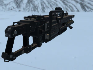 scifi plasma rail 3D Model