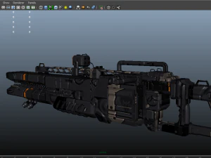 scifi plasma rail 3D Model