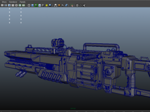 scifi plasma rail Model 3D