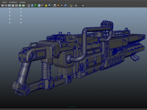 scifi plasma rail Model 3D