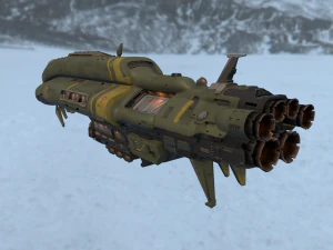 nave espacial cruzada Modelo 3D