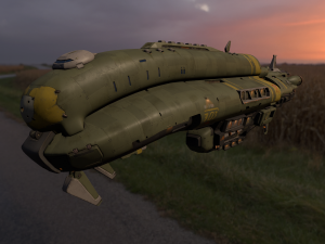crusader spaceship 3D Model