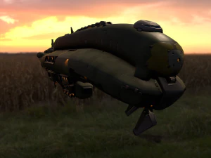 crusader spaceship 3D Model